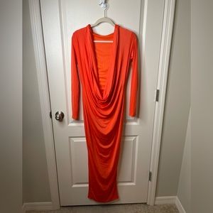 Fashion Nova - hooded maxi dress